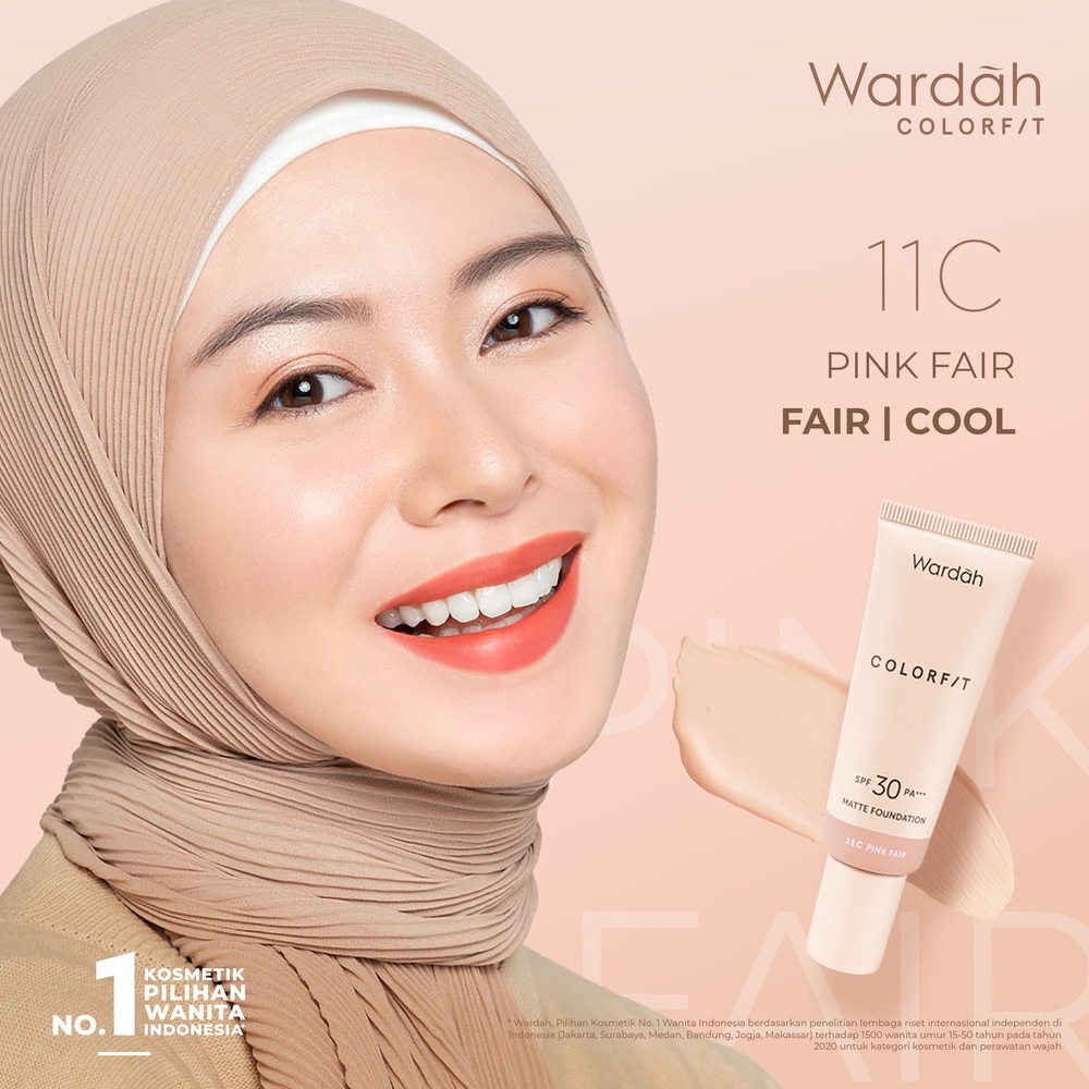 ❤ BELIA ❤  WARDAH Colorfit Matte Foundation SPF 30 PA+++ 25mL | foundation mate color fit