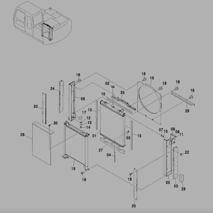 Pid Radiator Zaxis 110 Zaxis110 4448372 Import Aluminium