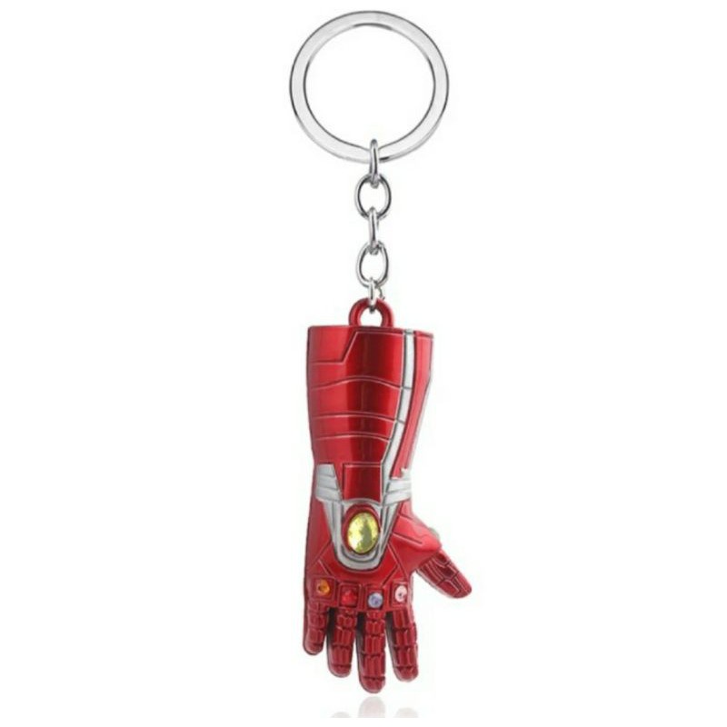 gantungan kunci key chain keychain iron man ironman infinity end game endgame gauntlet limited