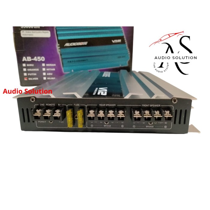 jalaldshop - Power Amplifier 4 Channel Audiobose AB-450 V12 Power Mobil Audiobose