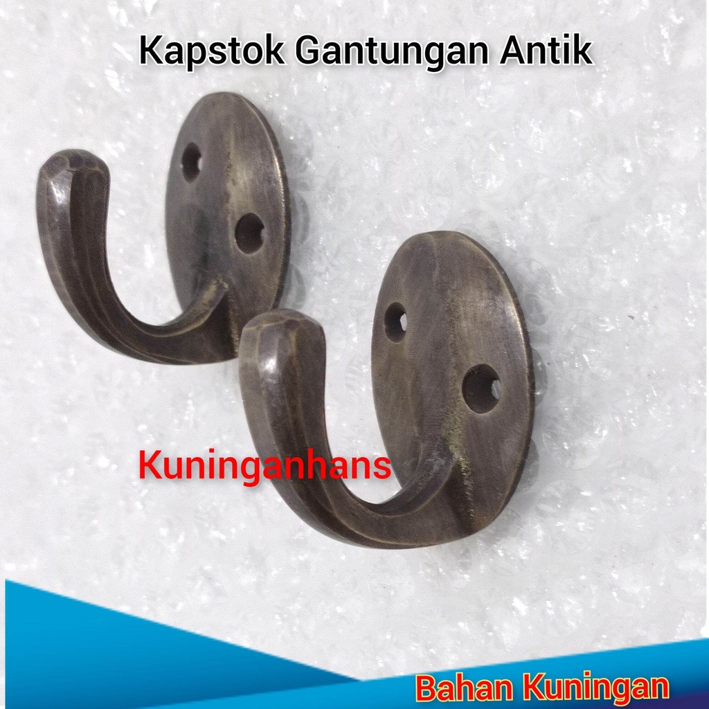 Gantungan Hook baju kapstok unik kuningan antik mewah kapstok satuan hook dinding pintu tembok