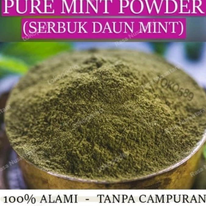

Mint Leaves Pure Powder 100gr/Daun Mint Bubuk Asli 100gr