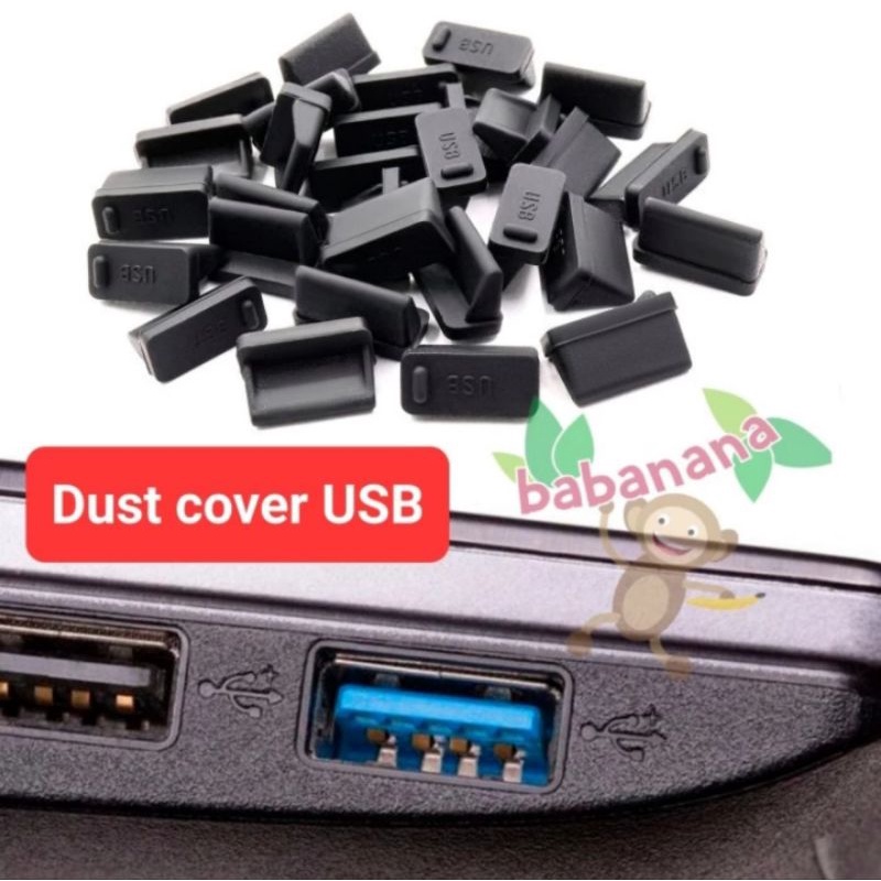 Dust Cover USB plug penutup anti debu Socket external monitor