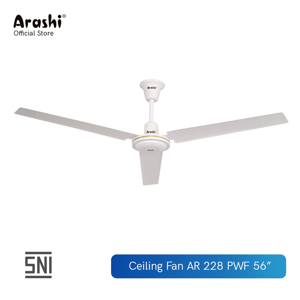 Arashi AR 228 PWF 56" Ceiling fan / Kipas Angin Plafon 56 Inch