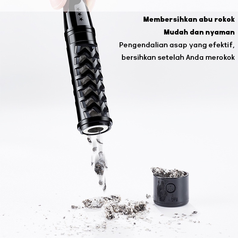 Pemantik Rokok / Pipa Asbak Portable / Asbak Rokok Portable / holder filter rokok / Enclosed No dust loss with USB Tungsten Coil Lighter / Usb Rechargeable Cigarette Lighter