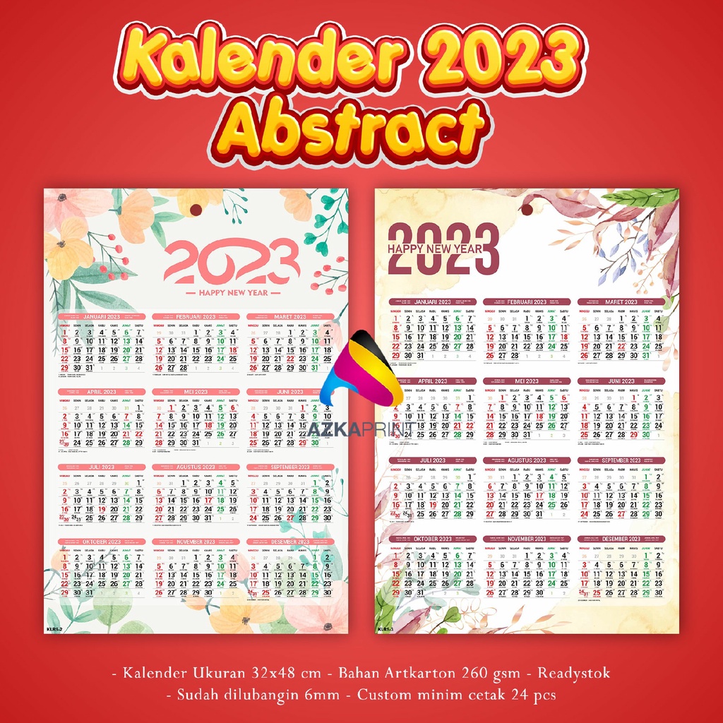 Jual KALENDER POSTER ABSTRACT - kalender poster - kalender dinding