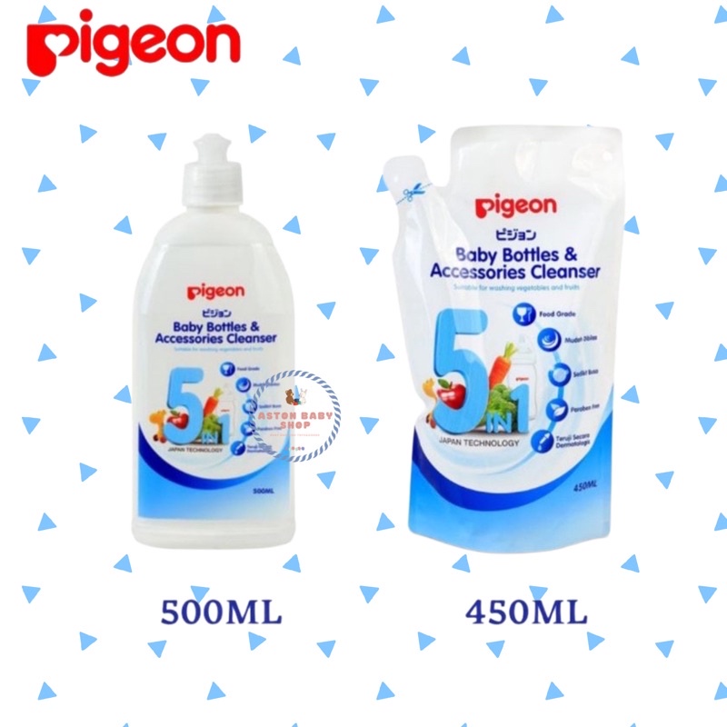 Pigeon Liquid Cleanser Refill 450 ml &amp; Botol 500 ml