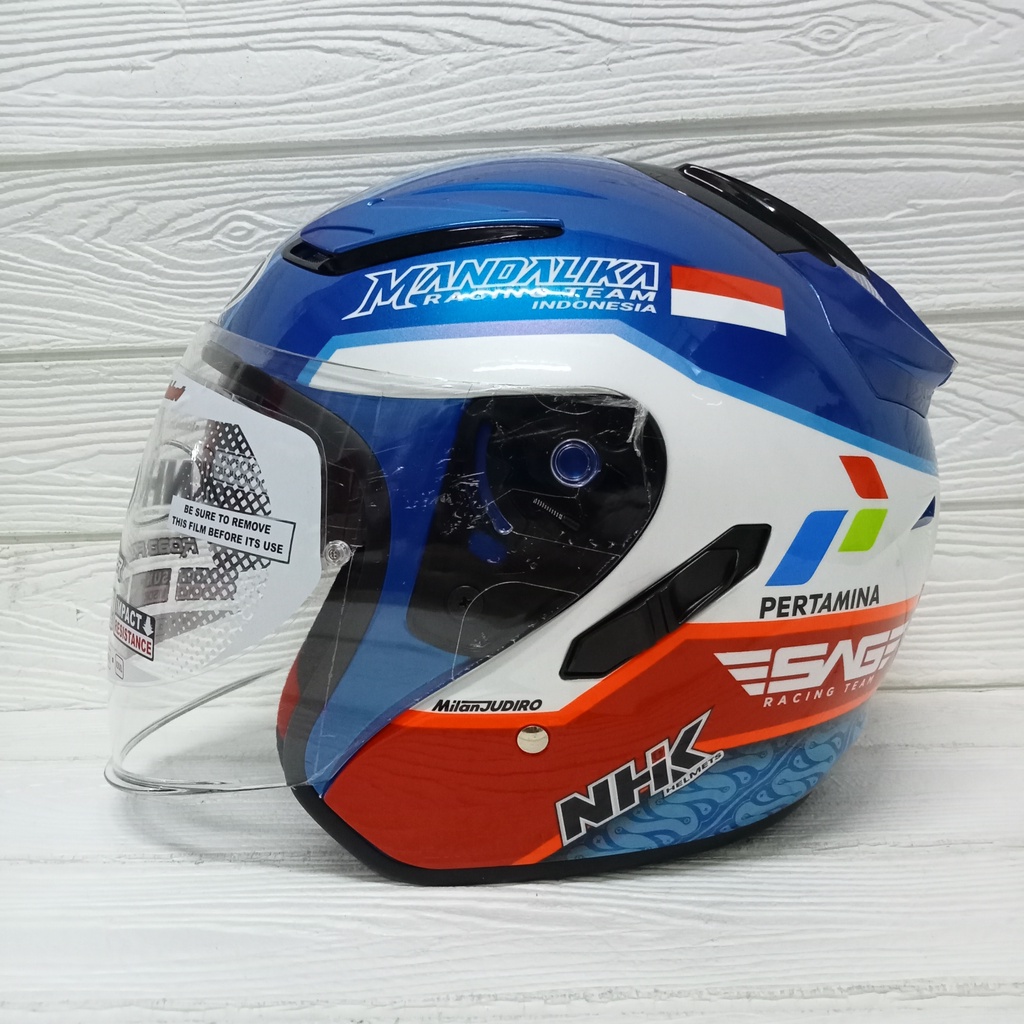HELM NHK R1 MOTIF MANDALIKA SIRKUIT SPECIAL EDITION