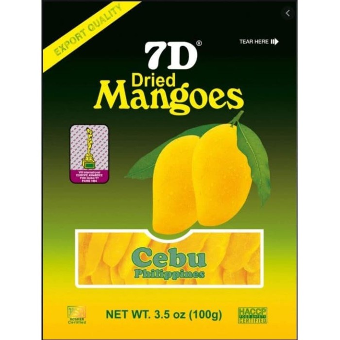 

Manisan Mangga 7D Dried Mango Impor Filipina 100g