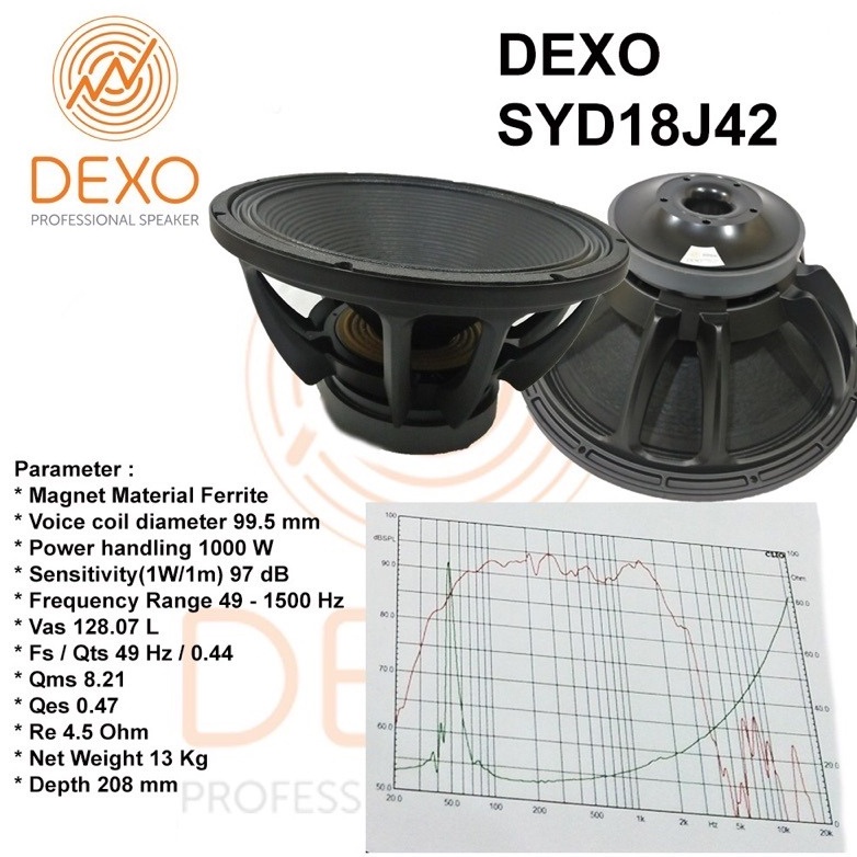 SPEAKER DEXO SYD18J42 SPEAKER DEXO SYD-18J42