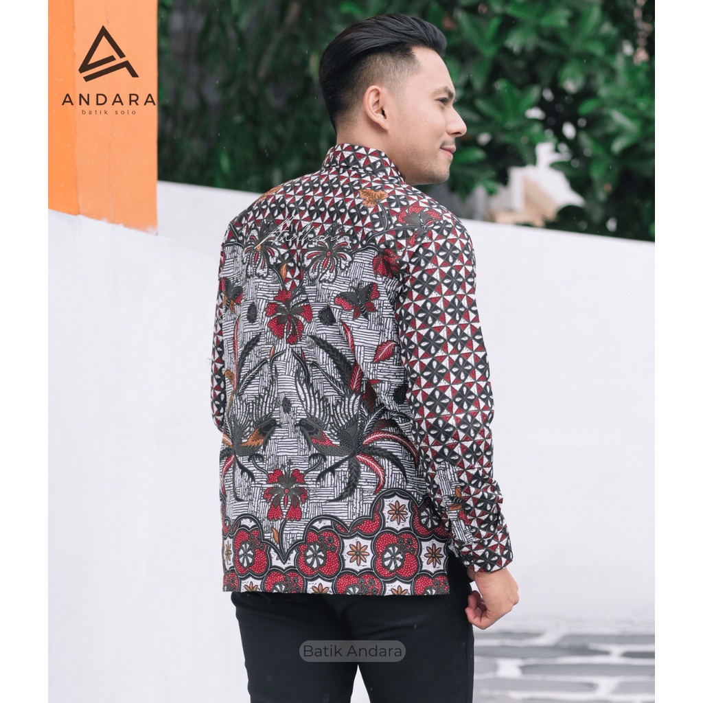 Kemeja Batik Pria Lengan Panjang Premium Jumbo Regular  Fit Modern Best Seller Dhani