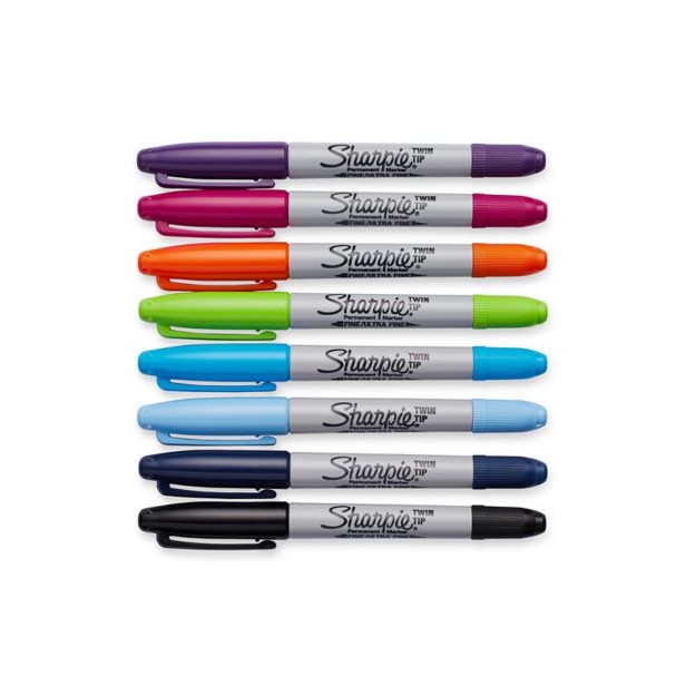 

Sharpie Twin Tip Permanent Marker - Black