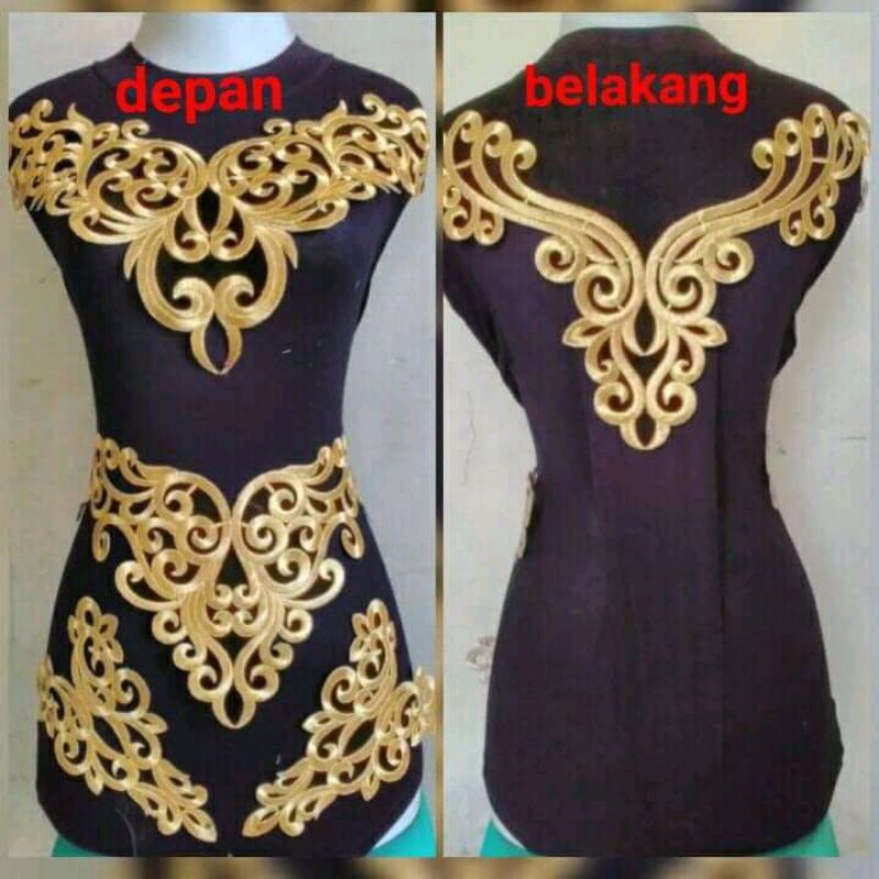 kebaya bordir aplikasi