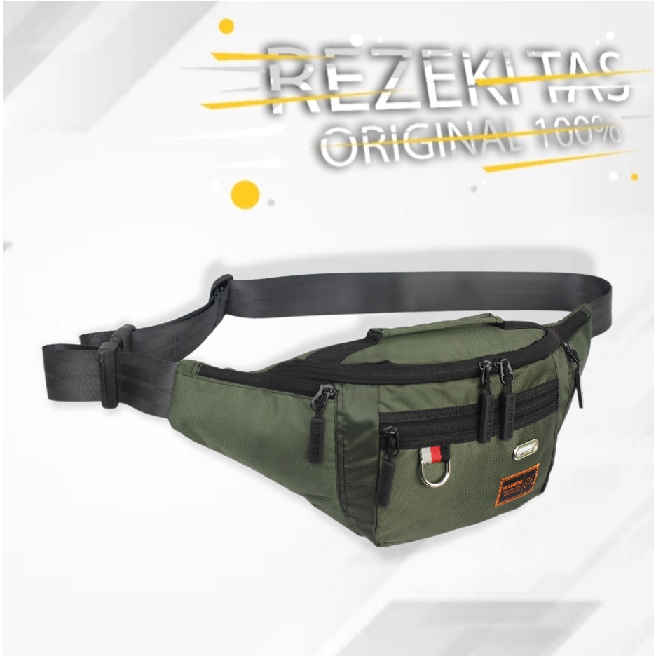 Tas Selempang Pria Polo Amstar Tas Slempang Wanita Pria Extra Organizer Waistbag UNISEX Trendy