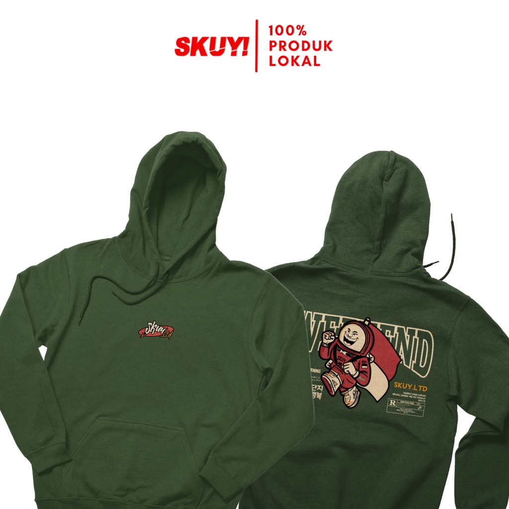 Hoodie Skuy Hijau Army | Article vol I