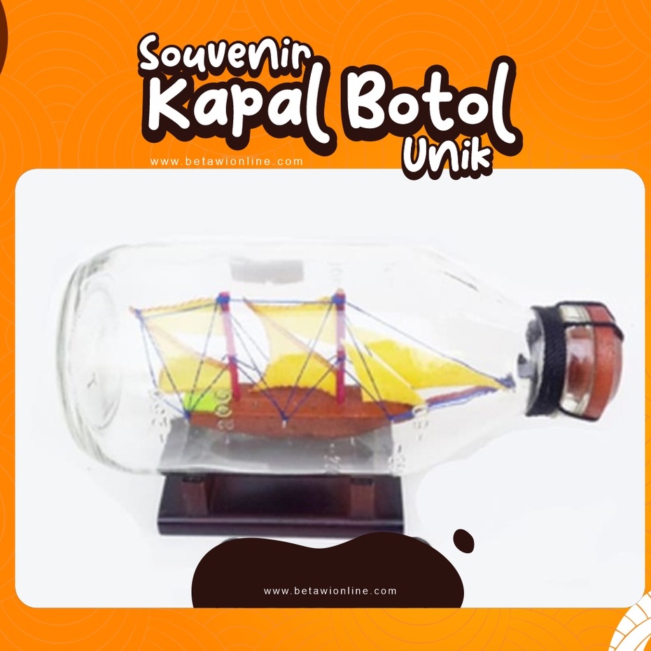 Ukuran S Souvernir Murah Kapal Botol Kaca  Hiasan Miniatur Pajangan Meja Koleksi Unik