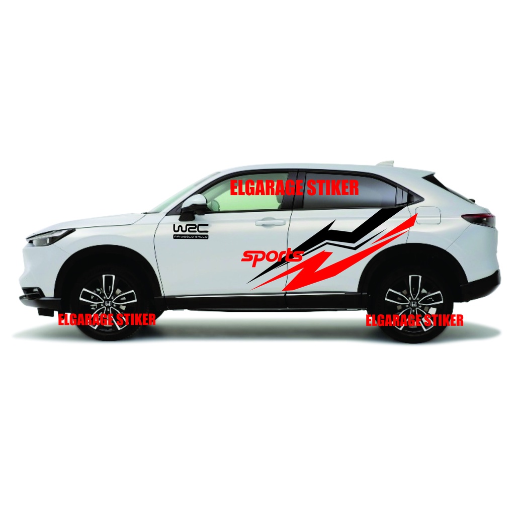 Stiker mobil hrv stiker body mobil hrv cutting stiker striping hrv stiker mobil hrv terbaru