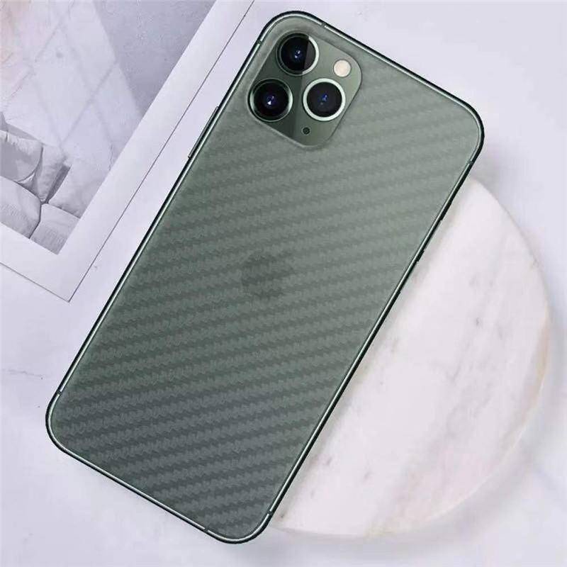 Film Pelindung Layar Belakang Bahan Serat Karbon 3D Untuk iPhone 14 13 12 11 Pro Max Mini X XS Max XR 14 Plus 7 8 6 6s Plus SE 2020 2022