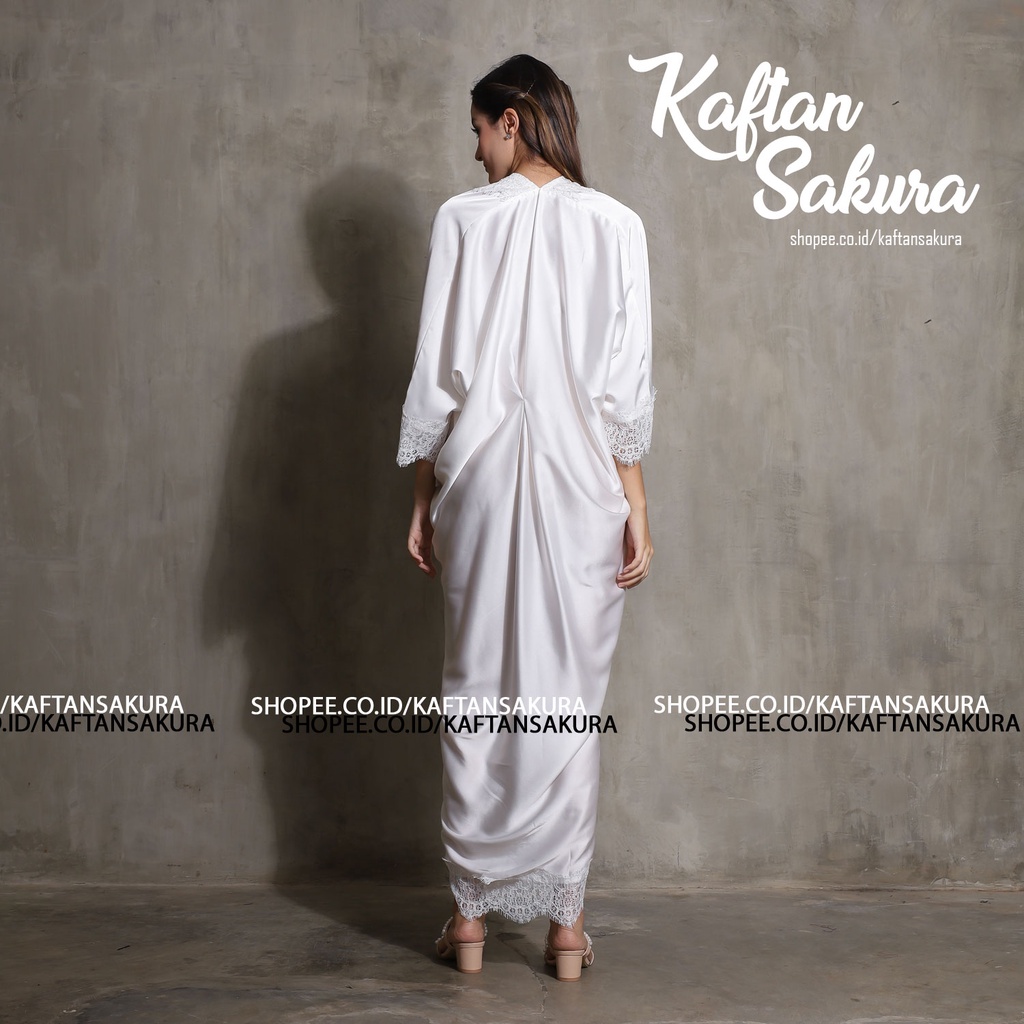 KAFTAN WANITA FASHION MUSLIM PREMIUM UNTUK SERAGAMAN KONDANGAN LEBARAN TERBARU KAFTAN LACE Maxmara