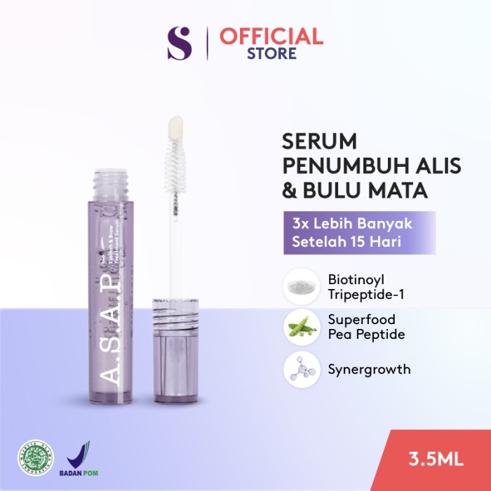 SOMETHINC ASAP Serum Bulu Mata Eyelash & Brow Treatment Original BPOM