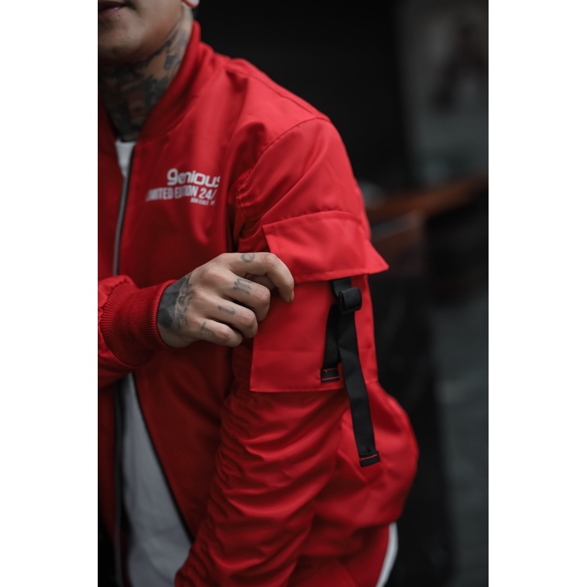 TURUN HARGA ! Jaket Pria - Jaket Bomber Outdoor Genious Soft &amp; Nyaman Original Product Distro / Jaket Motor / Jaket Racing