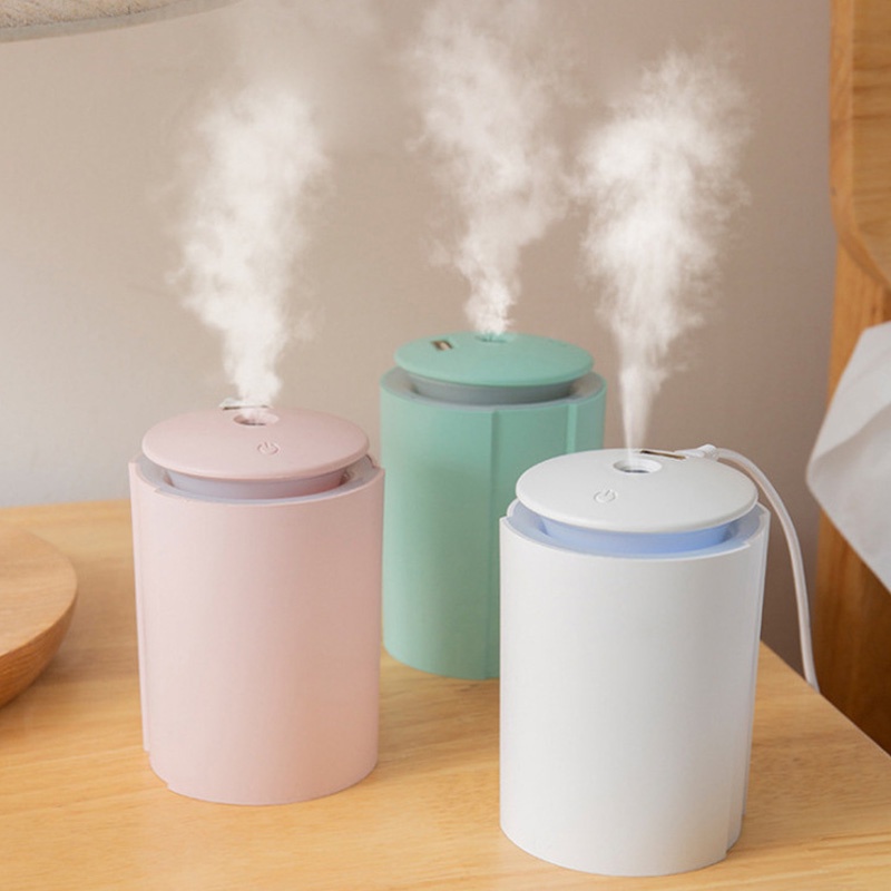 Humidifier Pelembab Udara Aromaterapi Essential Oil Diffuser 260ML Dengan Lampu Malam LED