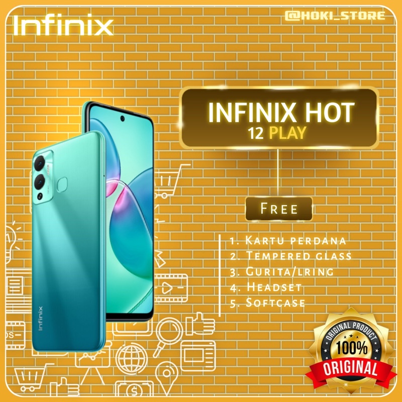 Jual Infinix Hot 12 Play 4gb128gb Garansi Resmi Infinix Indonesia Shopee Indonesia 