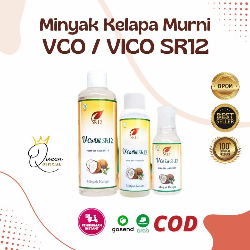 MINYAK VCO / VCO SR12 / MINYAK KELAPA ASLI / VIRGIN COCONUT OIL (VICO) SR12 Untuk Perawatan Kecantikan, memelihara Kesehatan dan untuk Pengobatan
