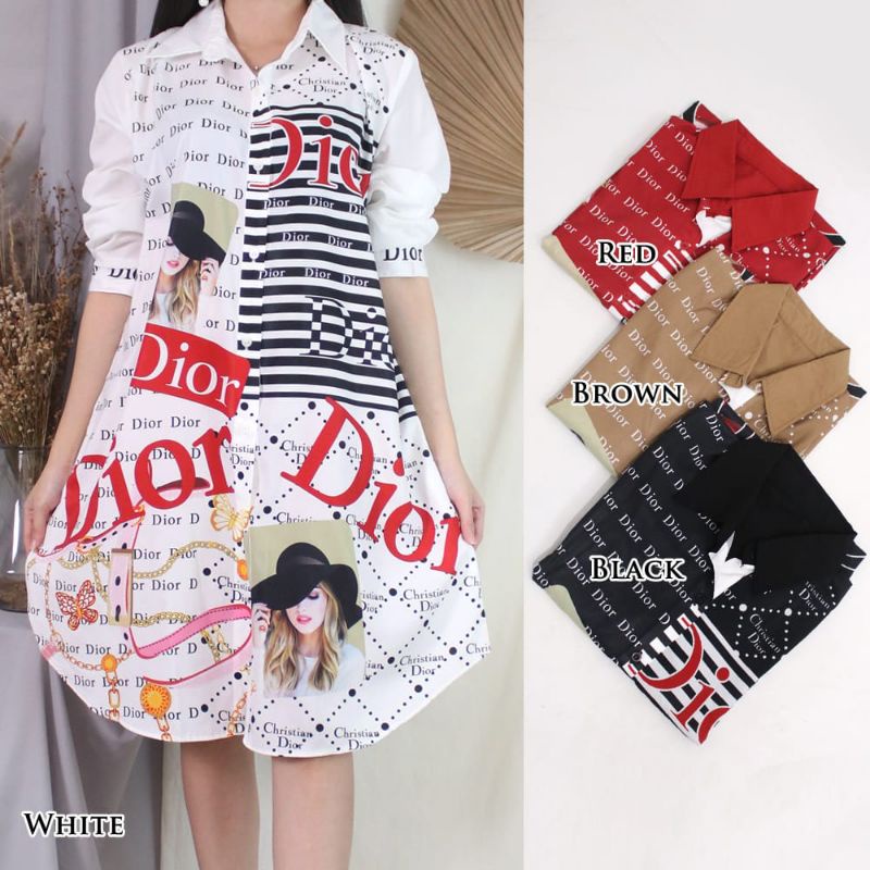 Kemeja Tunik DD Woolpeach Import