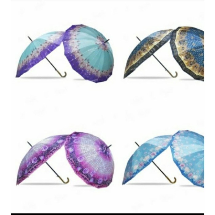 [PROMO] Payung Murah 16Jari / Nagoya Rangka Saten Motif Random