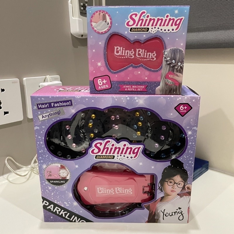 bling bling Diamond styler kit glam styling tools mainan perias rambut hair glam toys - kado anak - hadiah anak cewek - kado anak sekolah