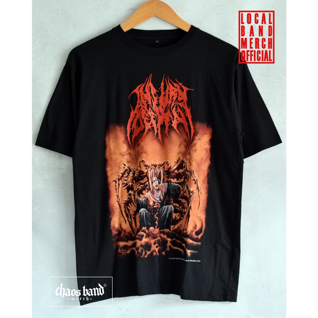 INJURY DEEPEN - RIP THE FETUS (Back Print) Kaos Band - Original