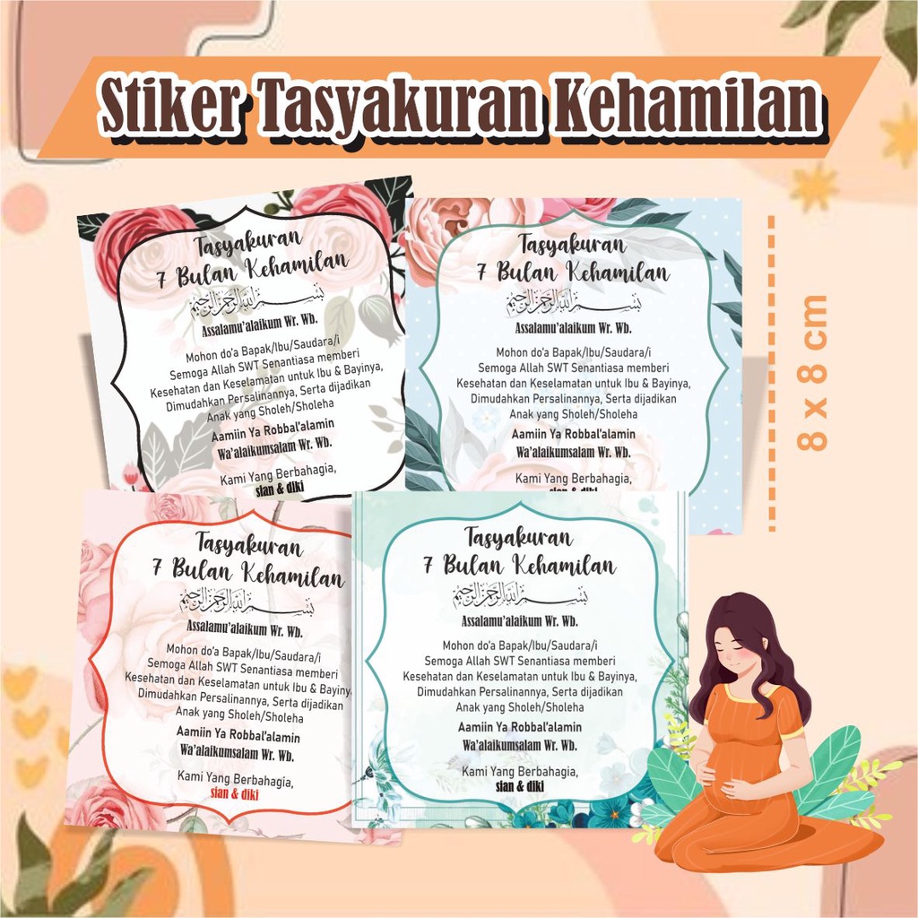 

Stiker Tasyakuran Kehamilan