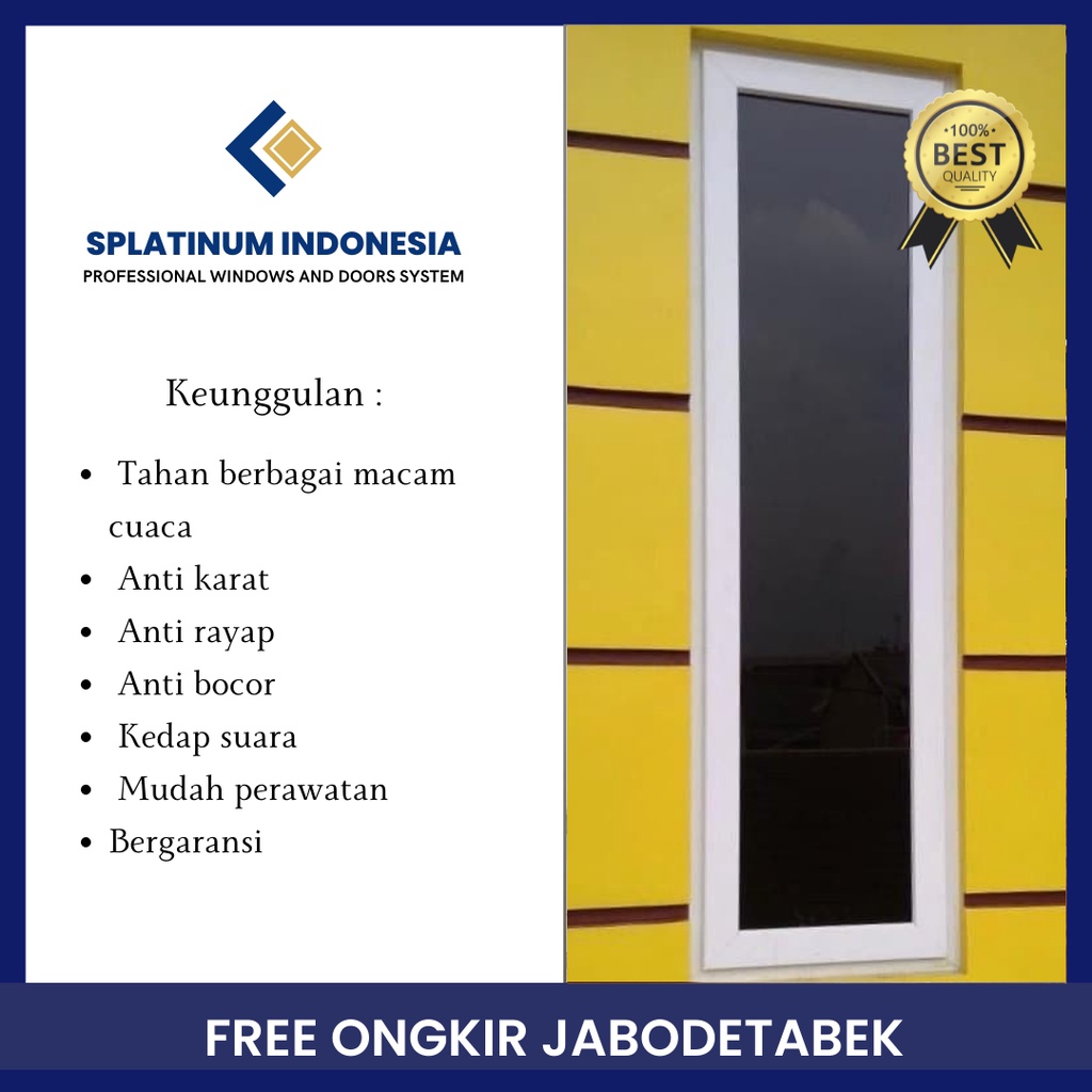 Jual Jendela Upvc Splatinum S 50// (Bukaan Swing 600) | Shopee Indonesia