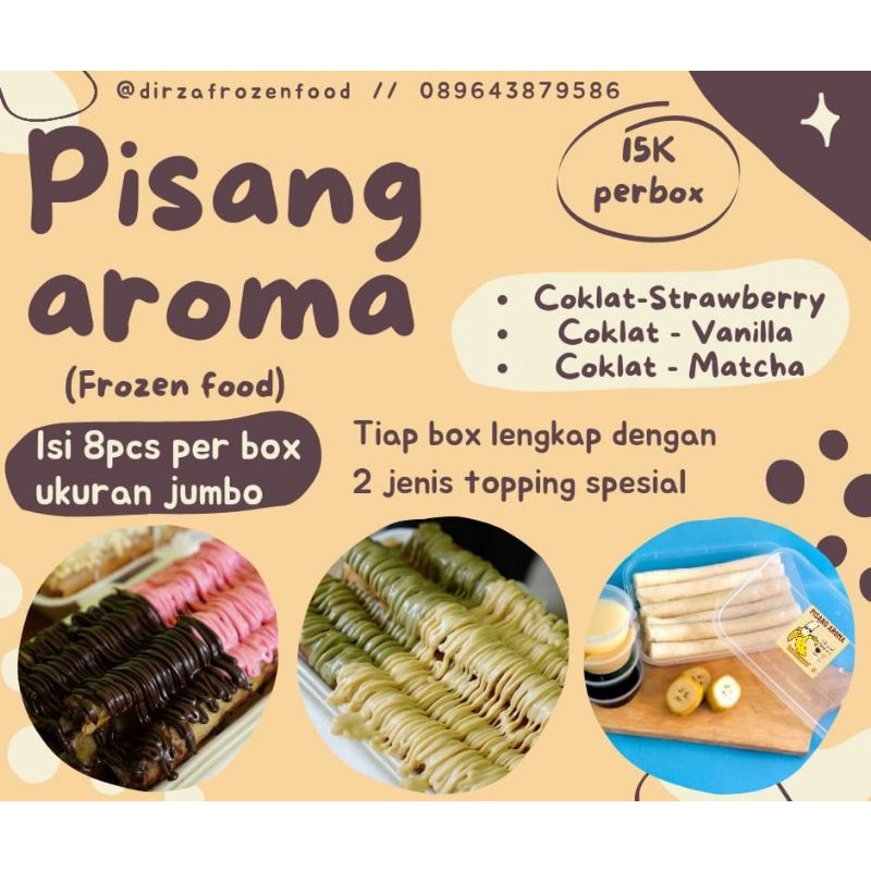 

Pisang Aroma Aneka Topping Viral (Kemasan Frozen)