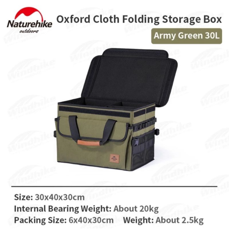 FOLDING STORAGE BOX 30L  NATUREHIKE NH21SNX04 // KOTAK PENYIMPANAN LIPAT