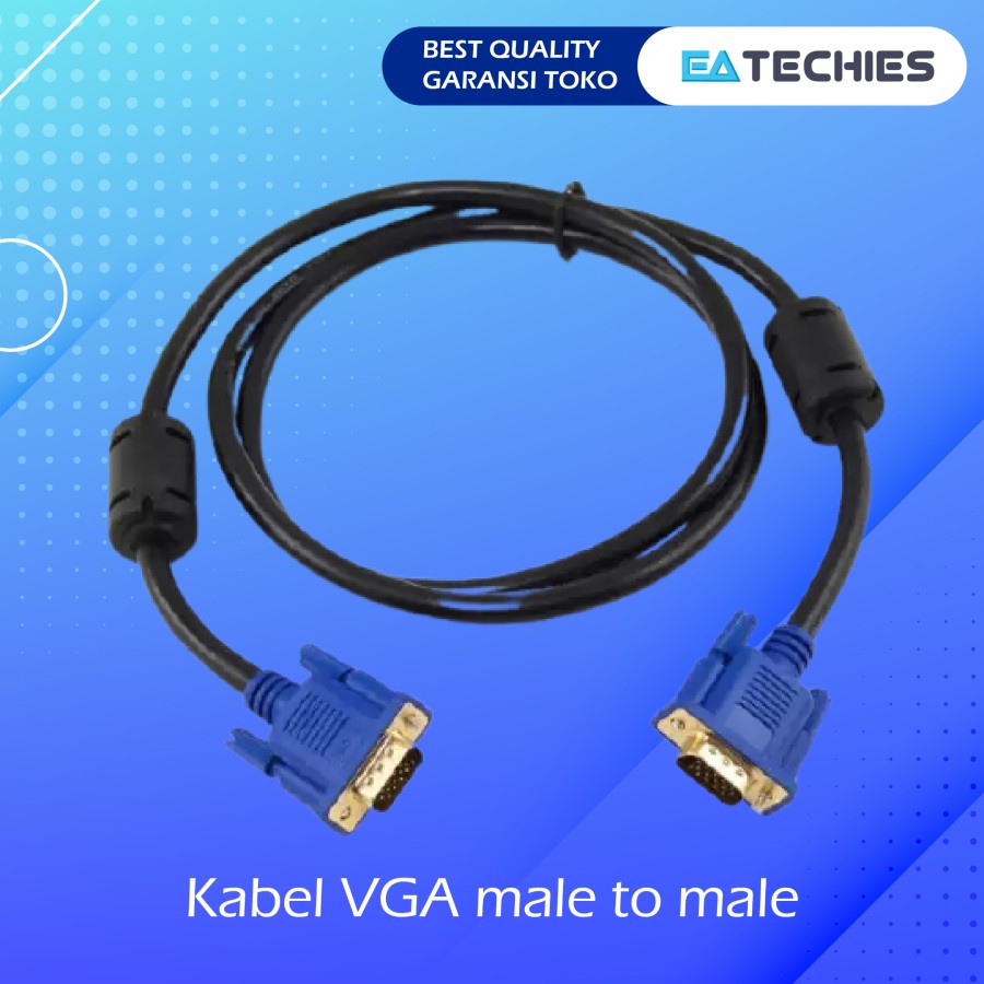 KABEL VGA TO VGA 1,5M / 1.5M / 1.5 METER / 1,5 M 15 PIN Standart