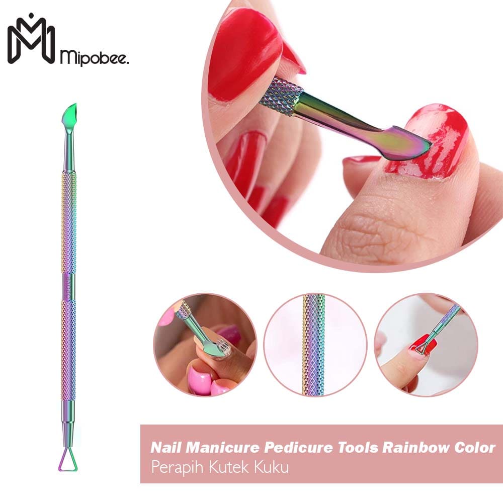 Mipobee Perapih Kutek Kuku Nail Manicure Pedicure Tools Rainbow Color