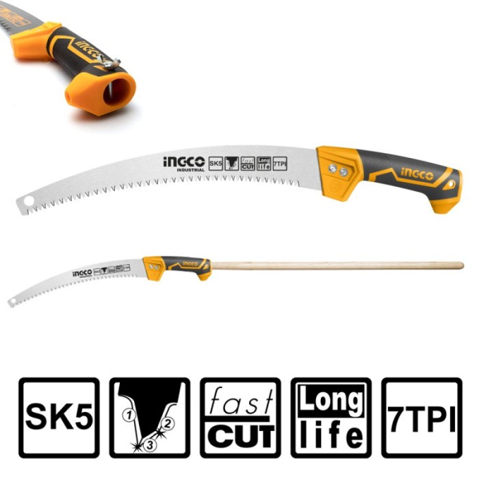 Gergaji Dahan (13&quot;) Pruning Saw INGCO HPS3308 Potong Ranting Batang Pisau Galah