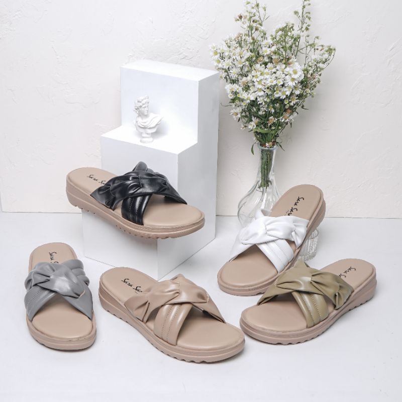 sara sara halle/sandal wanita wedges sara sara halle