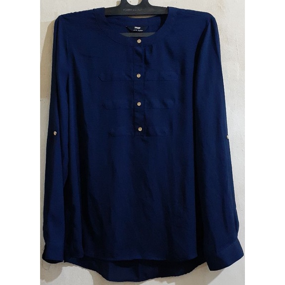 Preloved Atasan Wanita Biru Dongker