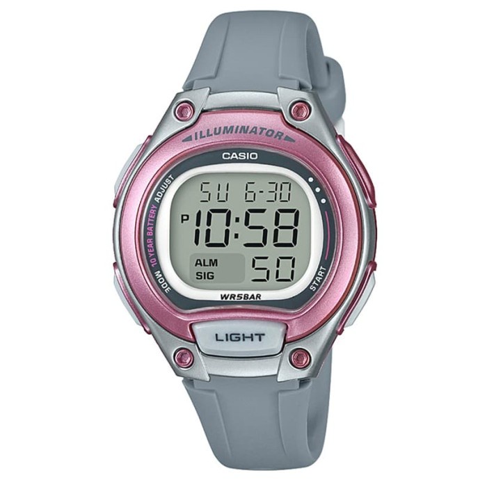 Jam Tangan  CASIO LW-203-8AVDF - Jam Tangan Wanita / Anak - Abu-abu - LW203 Couple lucu Pria Jam Tan
