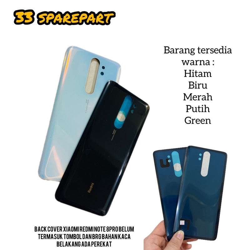 Backdor / tutup belakang xiaomi redmi note 8pro / 8 pro original