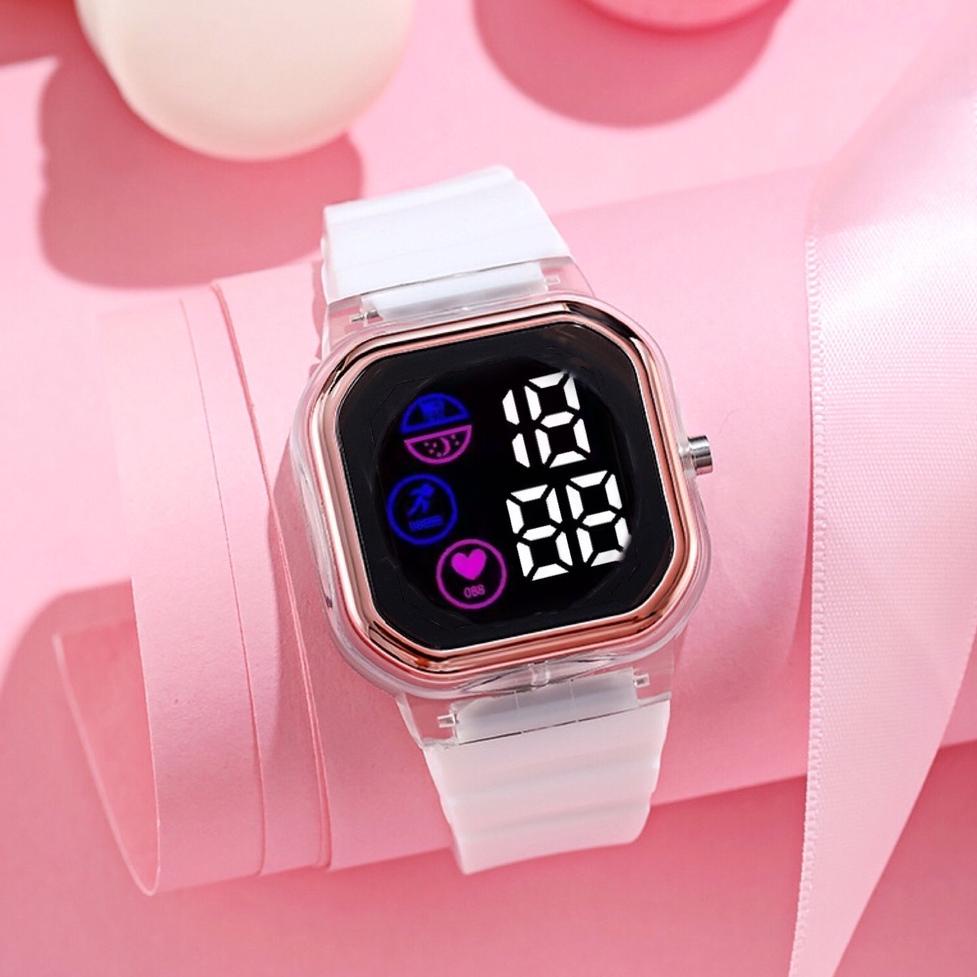 JH9 ✅ Jam Tangan Wanita Digital Segi Tampilan Layar Baru Fashion Watch LED Sprot      S1187 Model Ba
