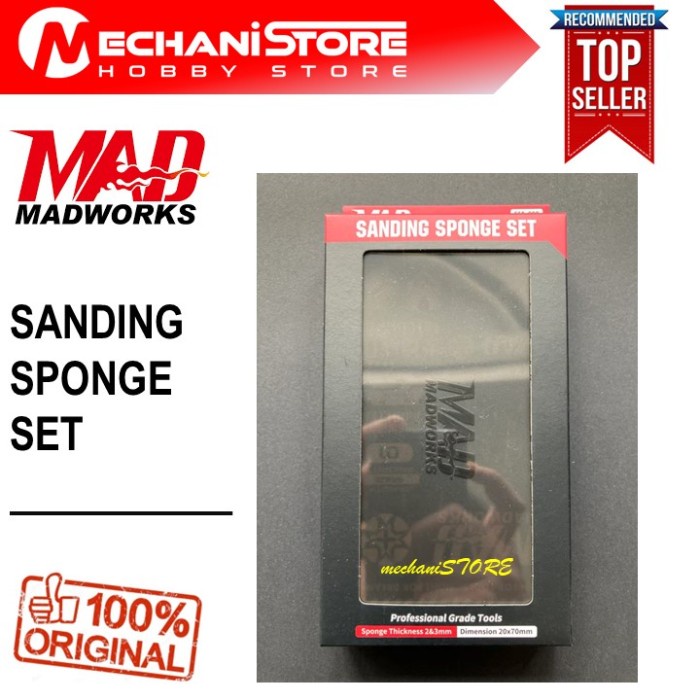 MADWORKS SANDING SPONGE SET WITH BOX - AMPLAS SPONGE TOOLS GUNDAM