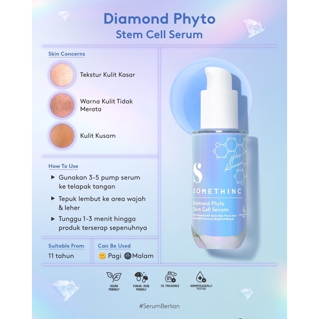 SOMETHINC Diamond Phyto Stem Cell Serum Brightening 20ml 40ml