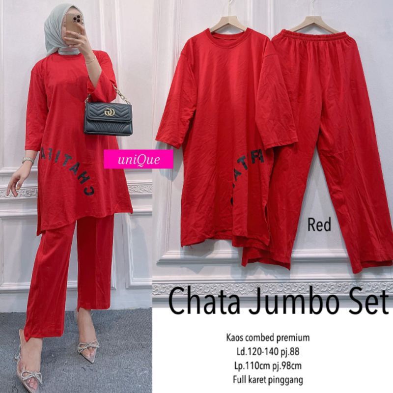 CHATA JUMBO SET | SETELAN FULL COMBED PREMIUM TERMURAH