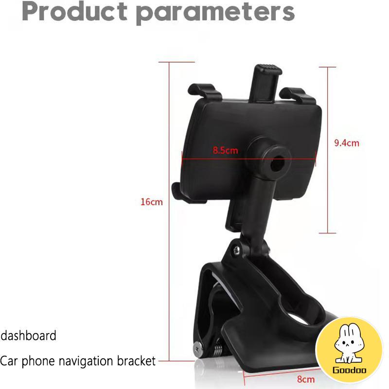 Holder Hp Dashboard Mobile Jepit 360 Degrees 3 In 1 Universal -Doo