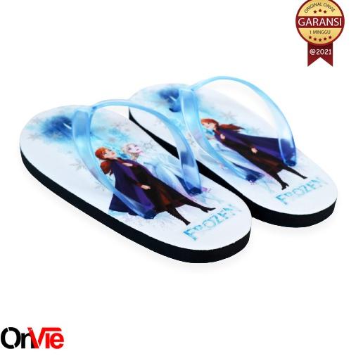 PROMO Sendal Jepit Anak Perempuan Frozen | Sandal Anak Elsa ☭ 862