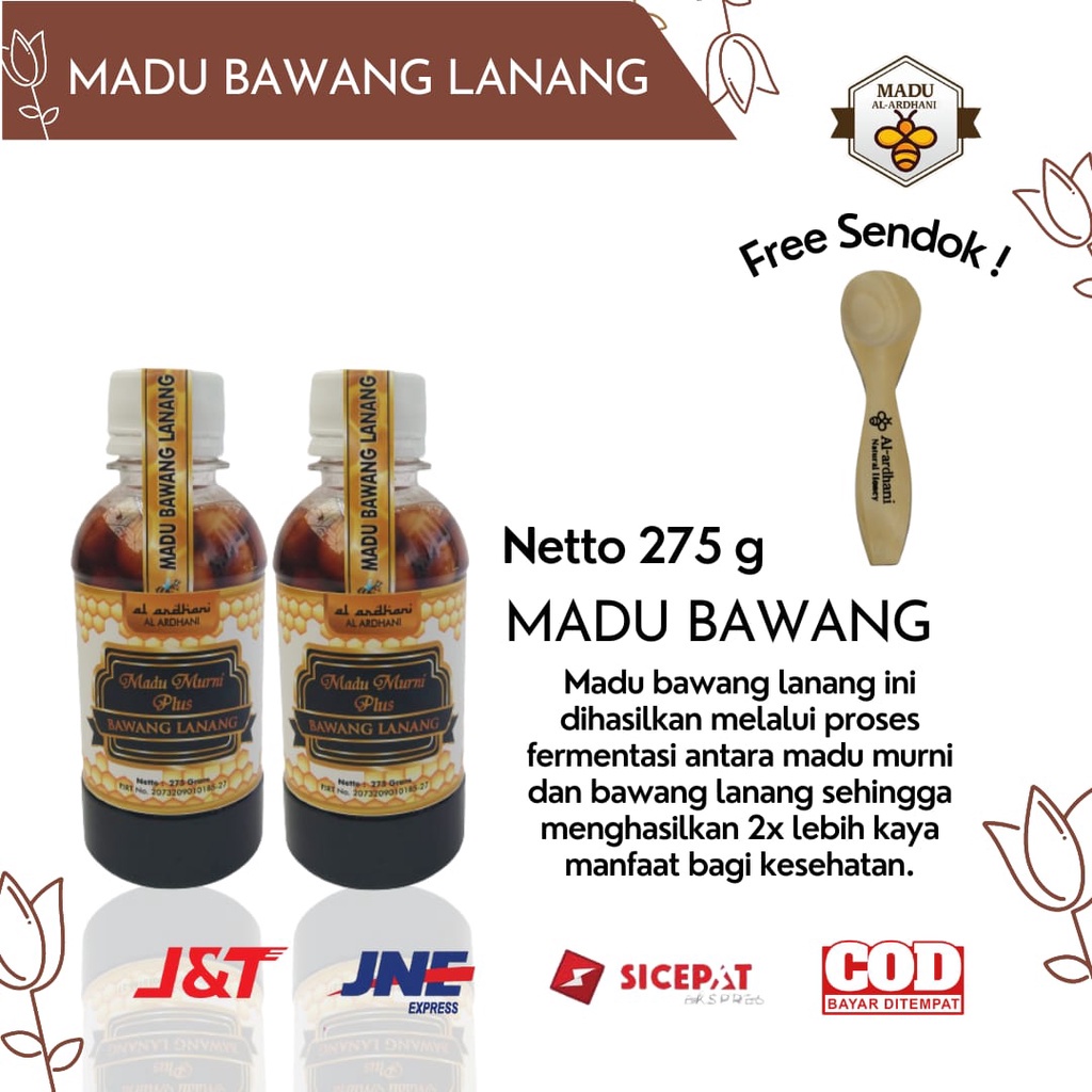 

PROMO TERBATAS Madu Bawang Lanang Tunggal Efektif Menurunkan Hipertensi Kolesterol Asam Urat Al-ardhani 275 gram